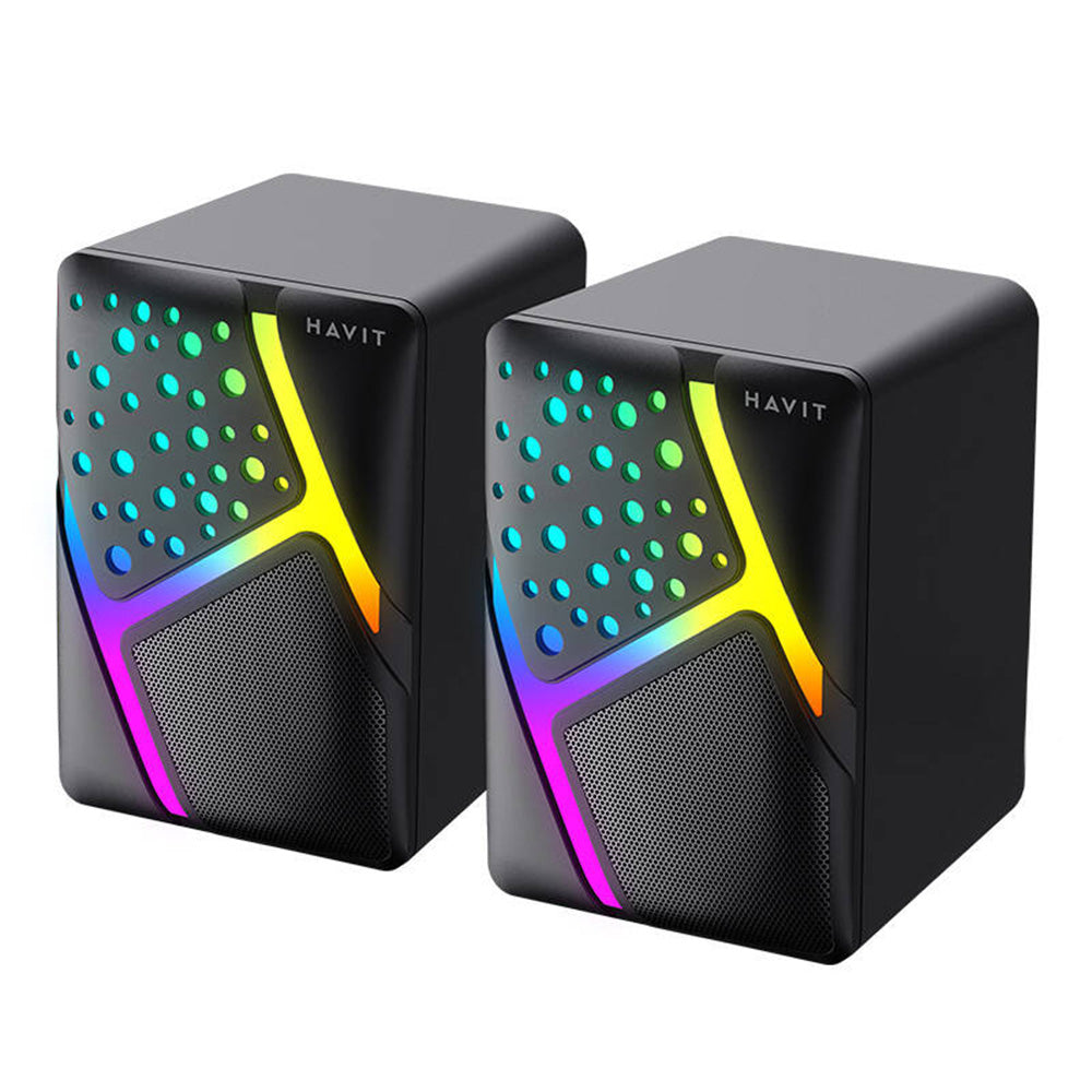 Havit - Speaker for Computer (SK763) USB 2.0, RGB Lights - Black