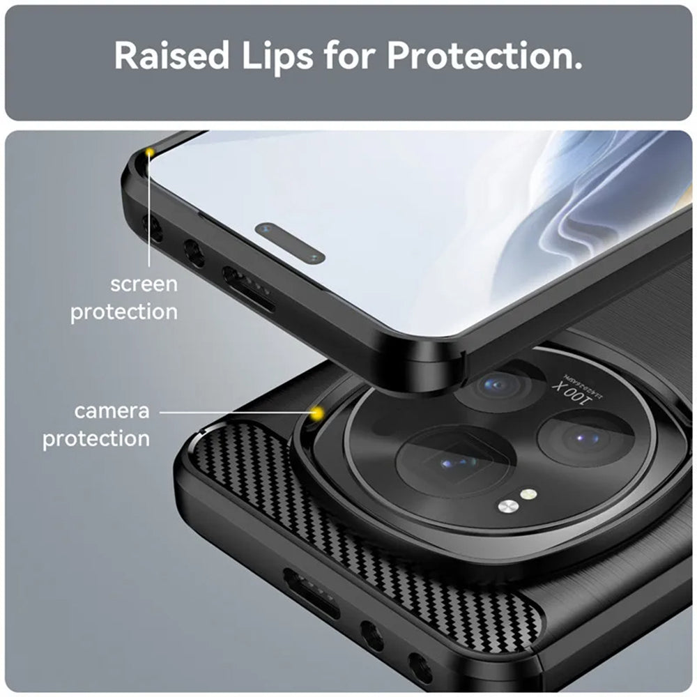 Techsuit - Carbon Silicone - Honor Magic7 Pro - Black