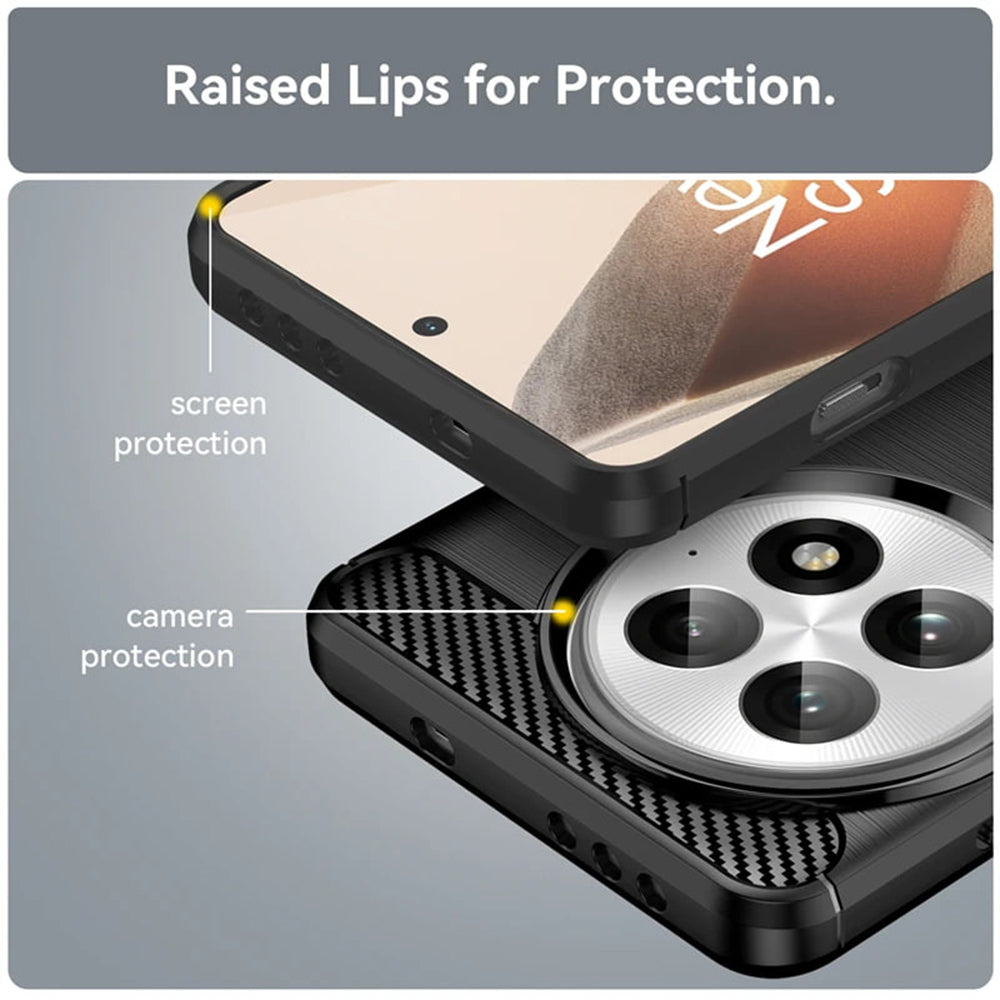 Techsuit - Carbon Silicone - OnePlus 13 - Black