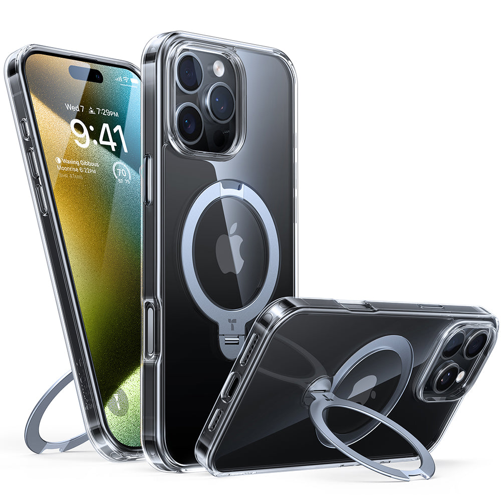 Torras - Ostand Spin MagSafe Series - iPhone 16 Pro Max - Clear