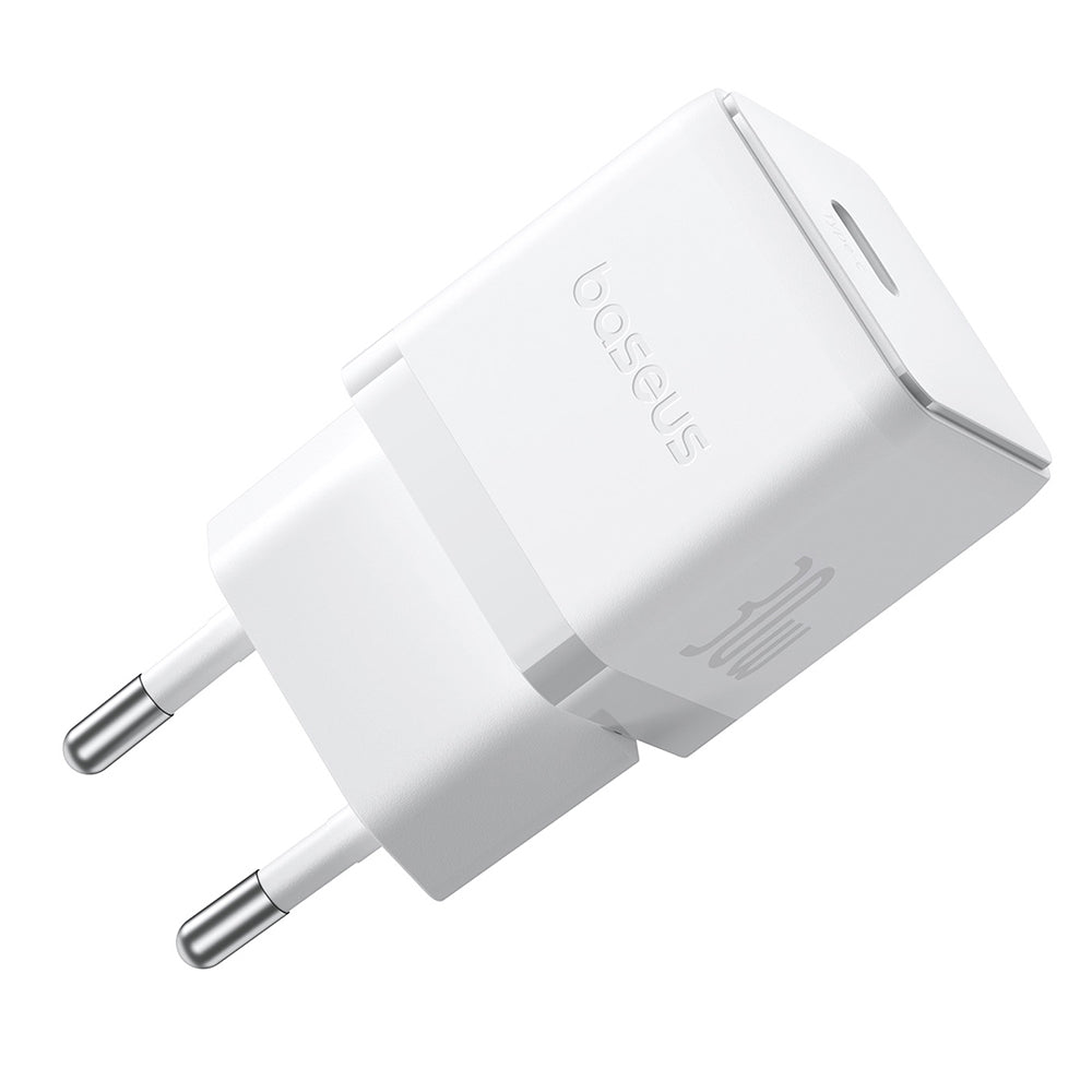 Baseus - Wall Charger Palm (P10111605213-00) - Fast Charger, Type-C, PD 30W, 5V/3A- Moon White