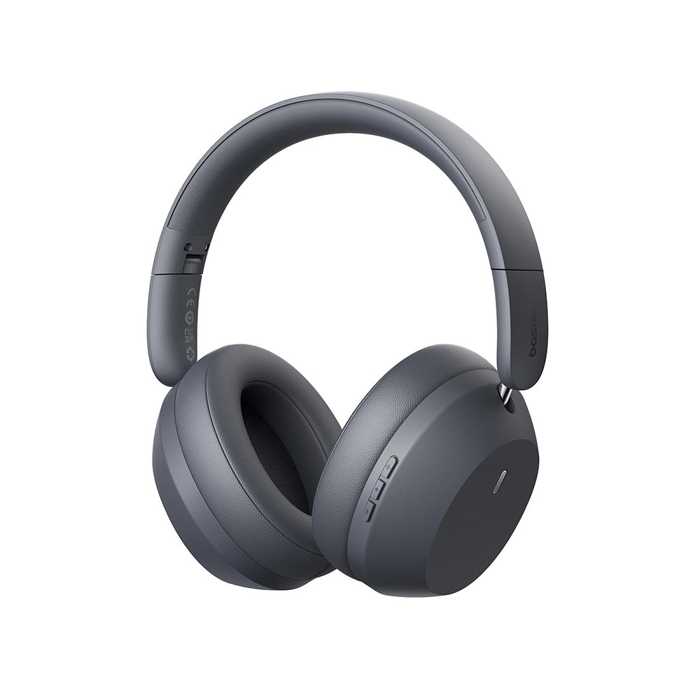 Baseus - Wireless Headphones Bass 35 Max (A00070800821-00) - On-ear, Bluetooth 5.3, Sound Isolation, Foldable - Twilight Grey