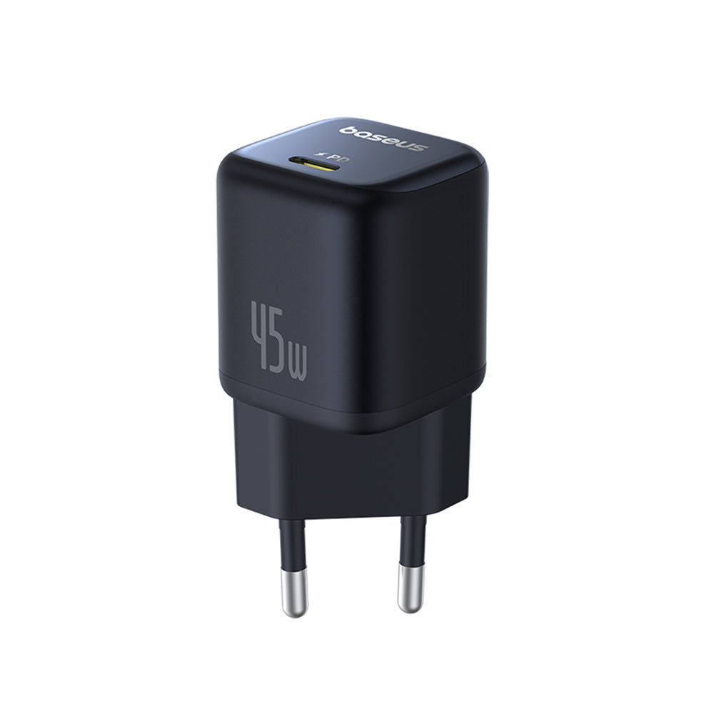Baseus - Wall Charger PicoGo (P10176800123-00) - GaN, Fast Charging, 45W, USB-C - Cosmic Black