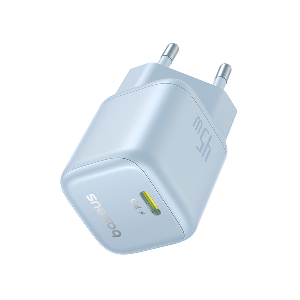 Baseus - Wall Charger PicoGo (P10176800313-00) - GaN, Fast Charging, 45W, USB-C - Galaxy Blue