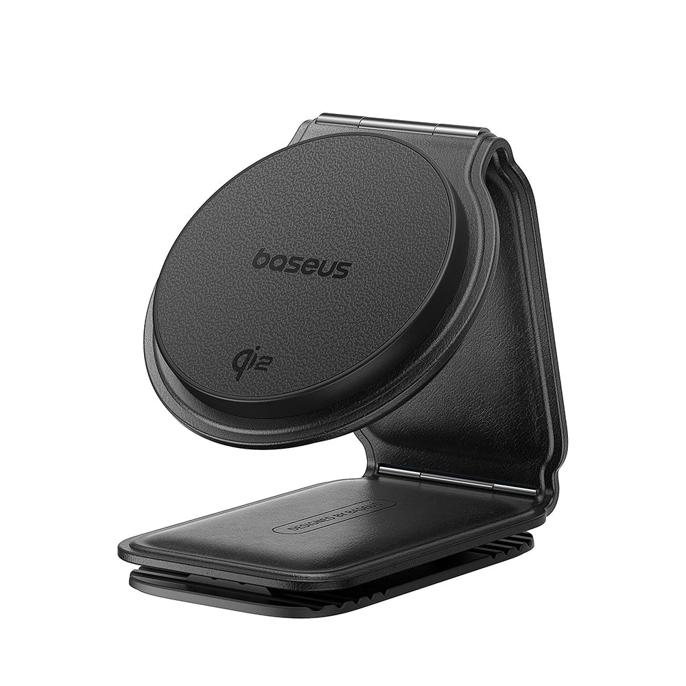 Baseus - Car Holder with Wireless Charging PrimeTrip C02 (C40169003111-00) - Magnetic Grip for Dashboard, 15W - Cluster Black