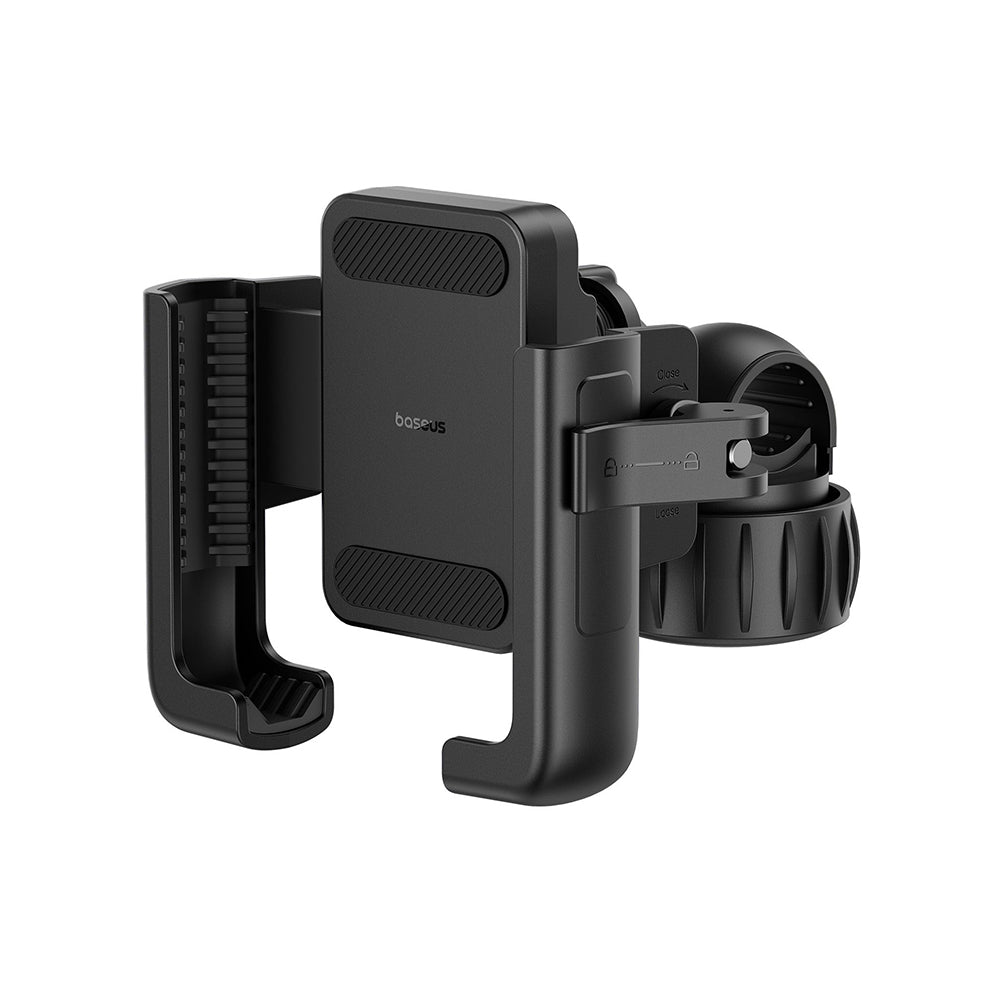 Baseus - Bike Holder GoTrip (C40572301111-00) - CyclingTripod, 360°, Anti-Shake, with Screw Lock, 5.7 - 7.2" - Cluster Black