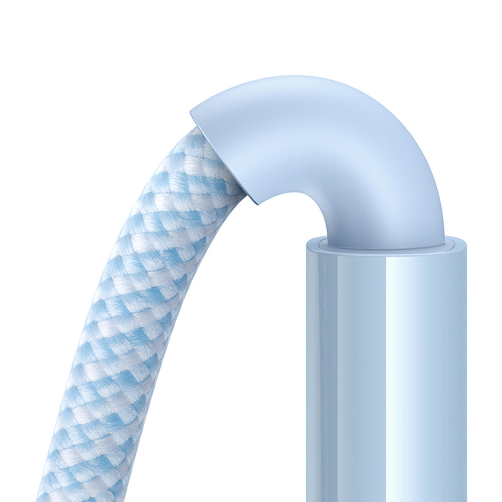 Baseus - Data Cable Display 2 (P10382702311-00) - Fast Charging, Type-C to Type-C, Digital Display, 100W, 1m - Galaxy Blue