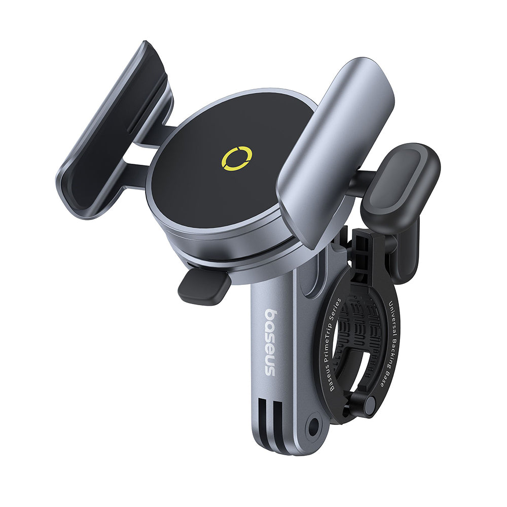 Baseus - Bike Holder PrimeTrip Series (C40569000121-00) - Magnetic Clip-On, with Screw Lock, Panel&Clamps - Cosmic Black