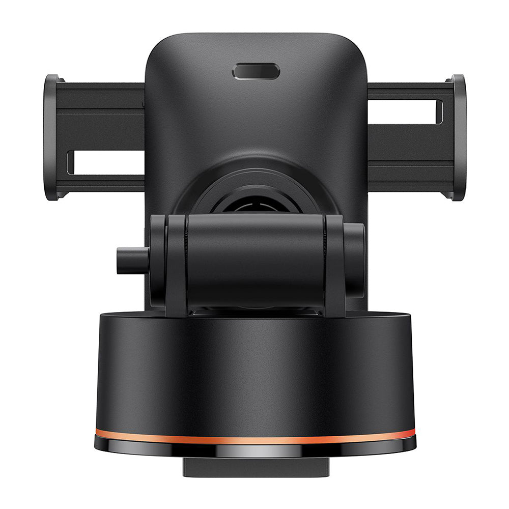 Baseus - Car Holder with Wireless Charging Wisdom Series (C40344901113-Z1) - Suction Cup, for Dashboard, 15W - Cluster Black