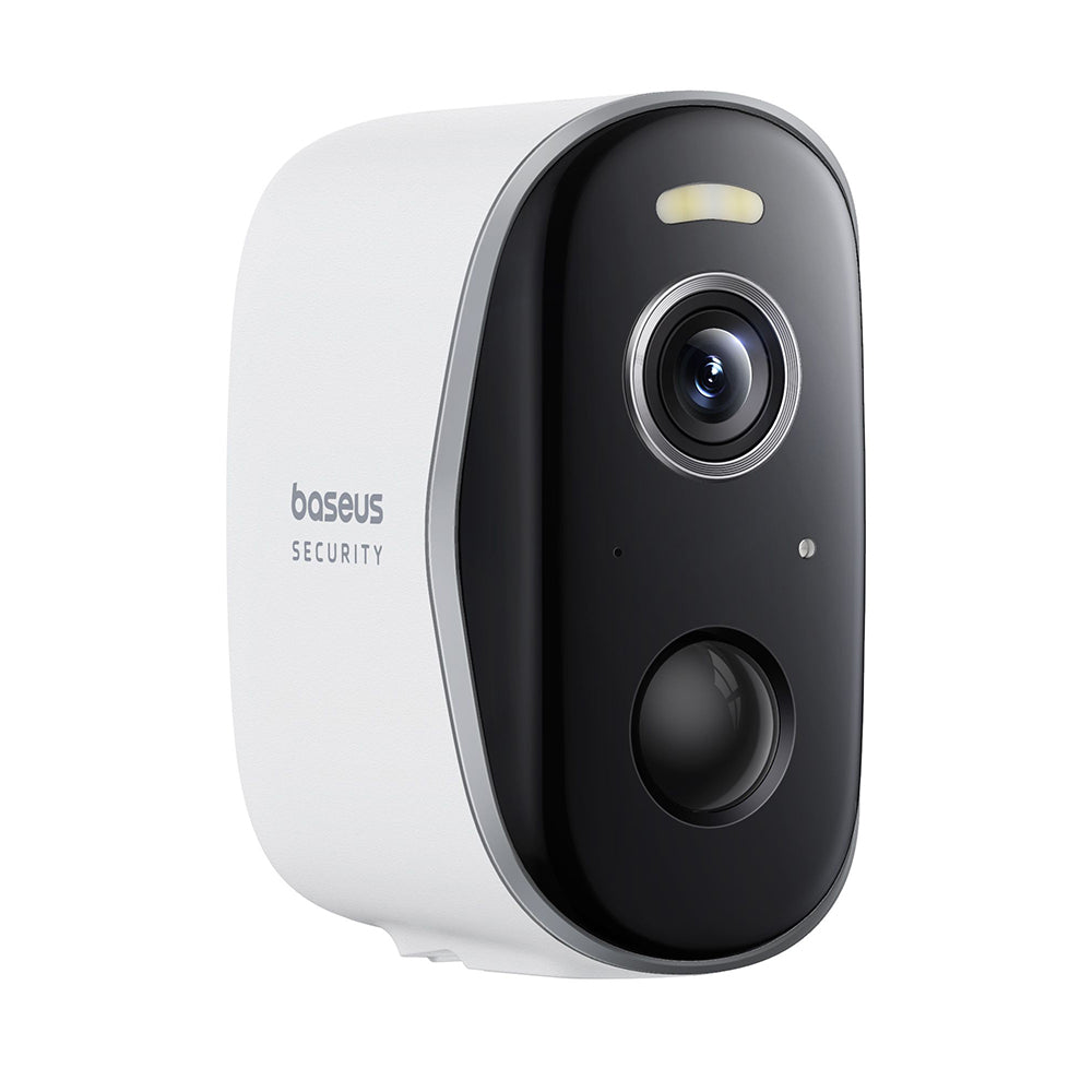 Baseus - Outdoor Camera Security N1 (S0ST002130) - 2K, Two-way Talk, Color Night Vision, IP67, 7.800mAh - White