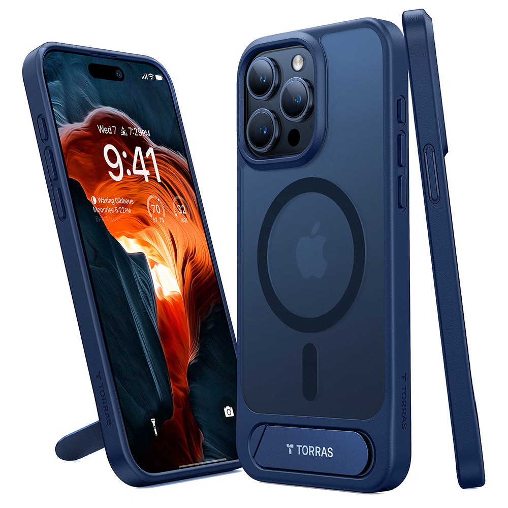 Torras - Pstand MagSafe - iPhone 15 Pro Max - Navy Blue