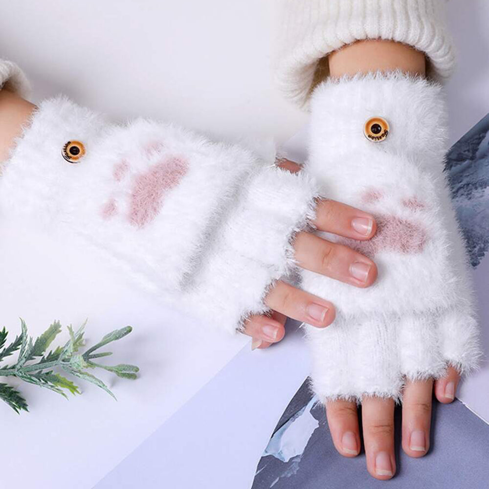 Techsuit - Gloves (ST0017) - from Mink Fur, Size 17cm - Purple