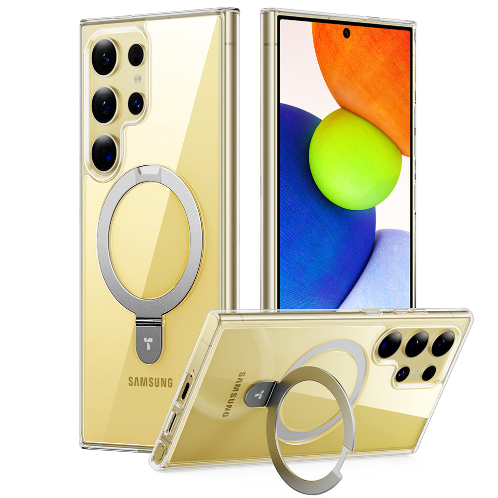 Torras - Ostand MagSafe Series - Samsung Galaxy S24 Ultra - Clear