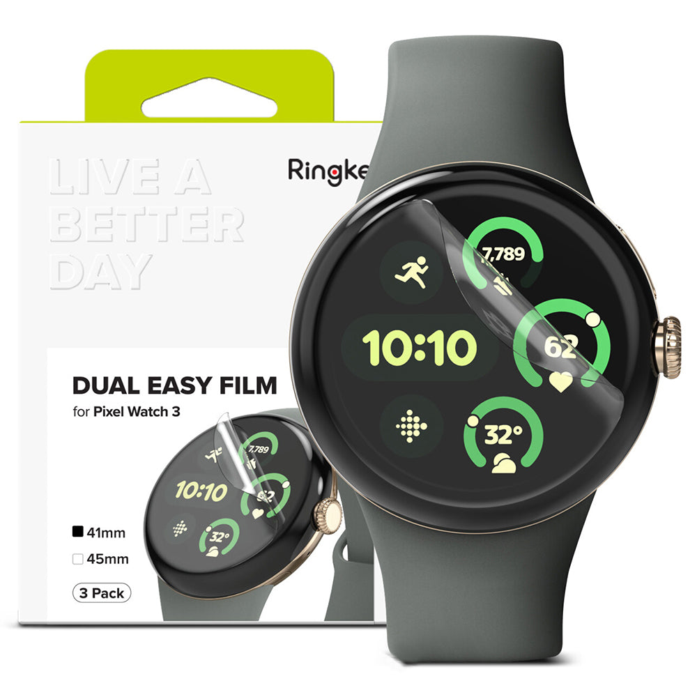 Ringke - Dual Easy Film (3 pack) - Google Pixel Watch 3 41mm - Clear