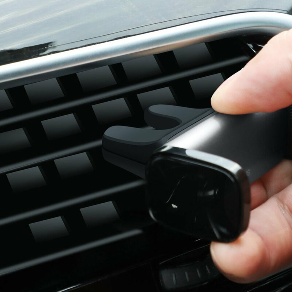 Baseus - Car Holder Steel Cannon (SUGP-01) - Clamp Grip for Air Vent, 180°, Mini Size, 6.5inch Max Phones - Black