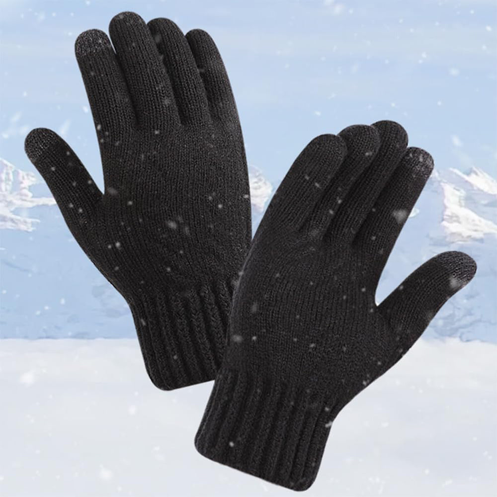 Techsuit - Gloves (ST0015) - from Alpaca Wool, Size 21cm - Navy Blue