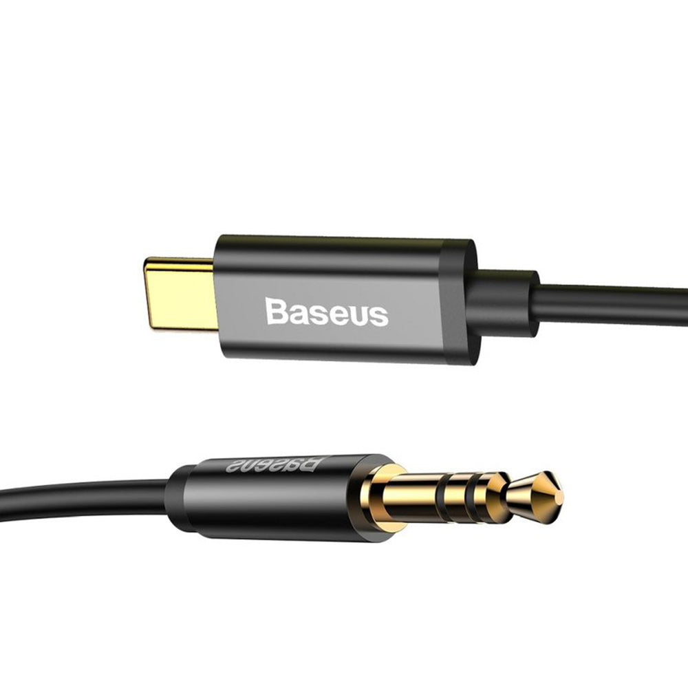 Baseus - Audio Cable Adapter M01 (CAM01-01) - USB-C to Jack 3.5mm, Digital Audio Transmission, Gold-plated Plug, 1.2m - Black