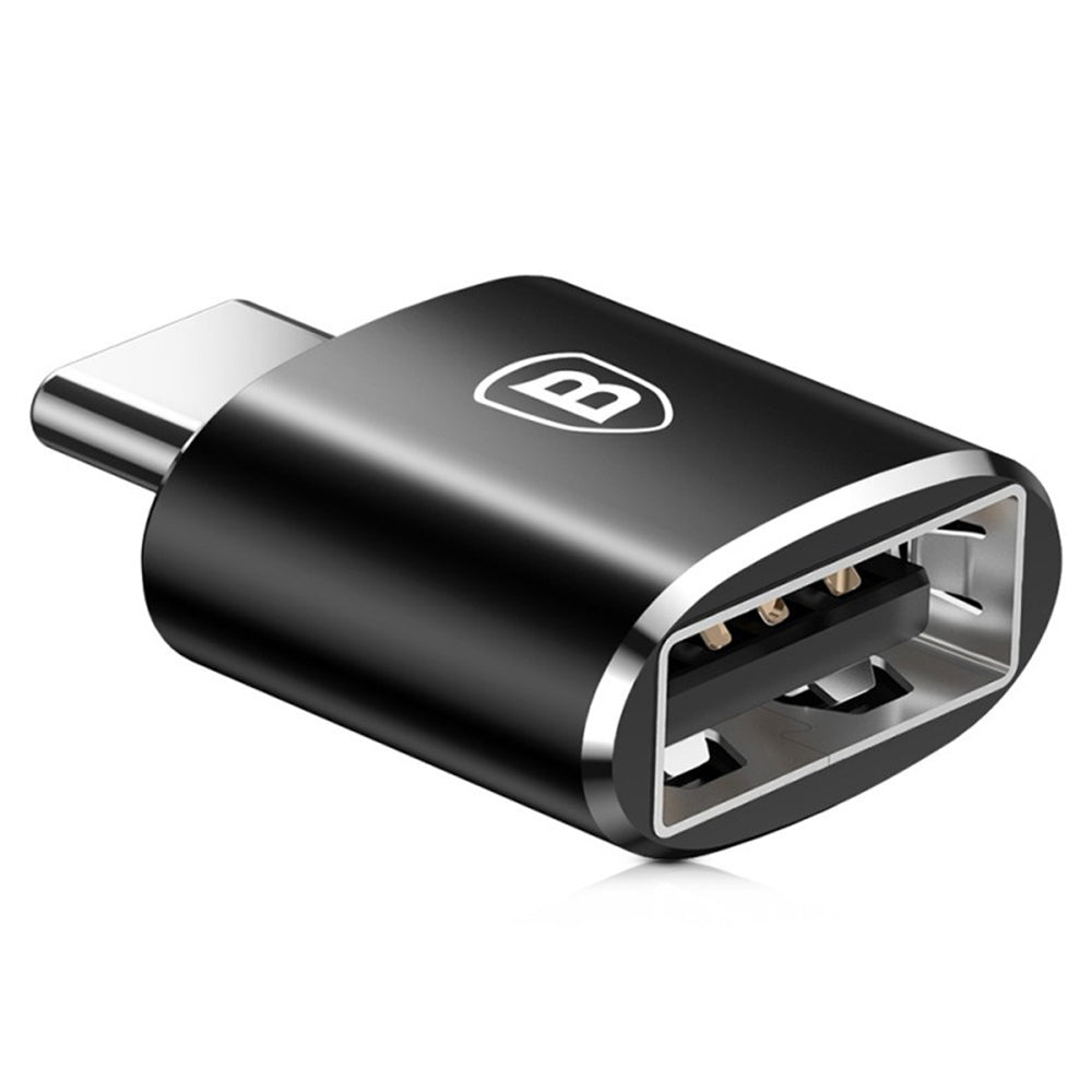 Baseus - OTG Adapter (CATOTG-01) - USB 2.0 to Type-C 480Mbps, 2.4A - Black