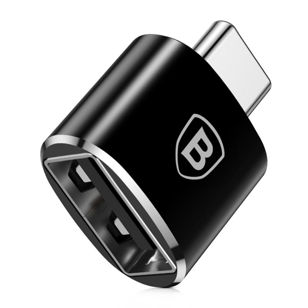 Baseus - OTG Adapter (CATOTG-01) - USB 2.0 to Type-C 480Mbps, 2.4A - Black