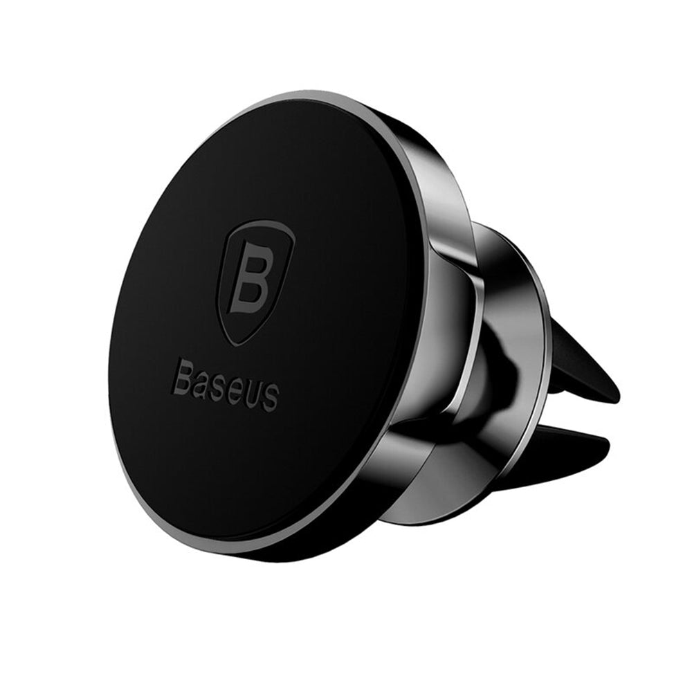 Baseus - Car Holder (SUER-A01) - Magnetic Strong Grip, Air Vent Installation, 360Â°, Small Size, Universal - Black