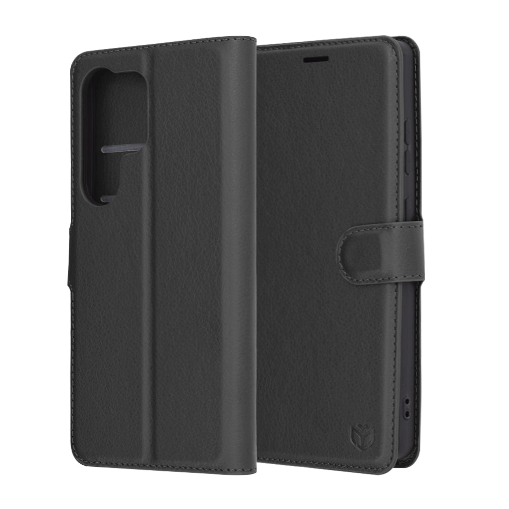Techsuit - Leather Folio - Galaxy S25 Ultra - Black