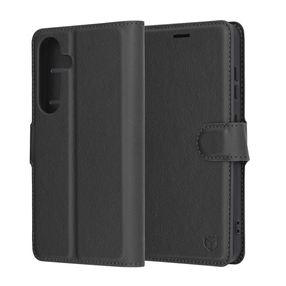 Techsuit - Leather Folio - Galaxy S25 - Black