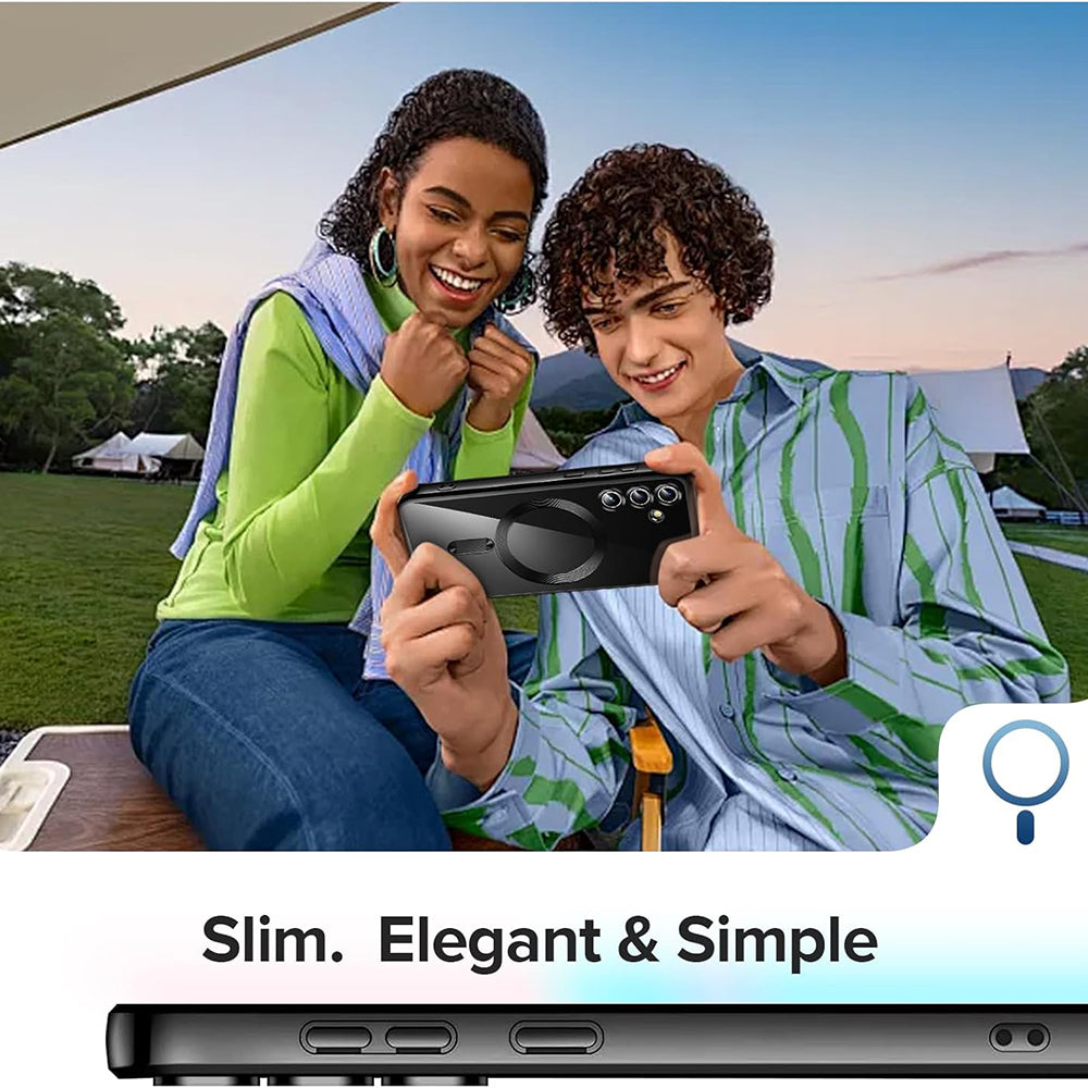 Techsuit - Luxury Crystal MagSafe - Galaxy S25 - Black