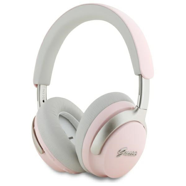 Guess - Wireless Headphones Metal Script Logo (GUBHC22PSBCSMP) - Bluetooth, ANC, On-ear - Pink