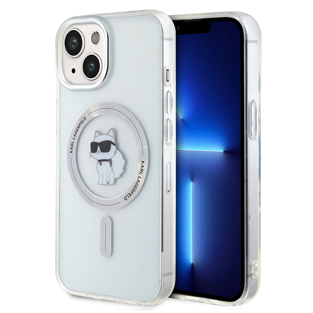 Karl Lagerfeld - IML MagSafe (KLHMP15SHFCCNOT) - iPhone 15 - Transparent Choupette
