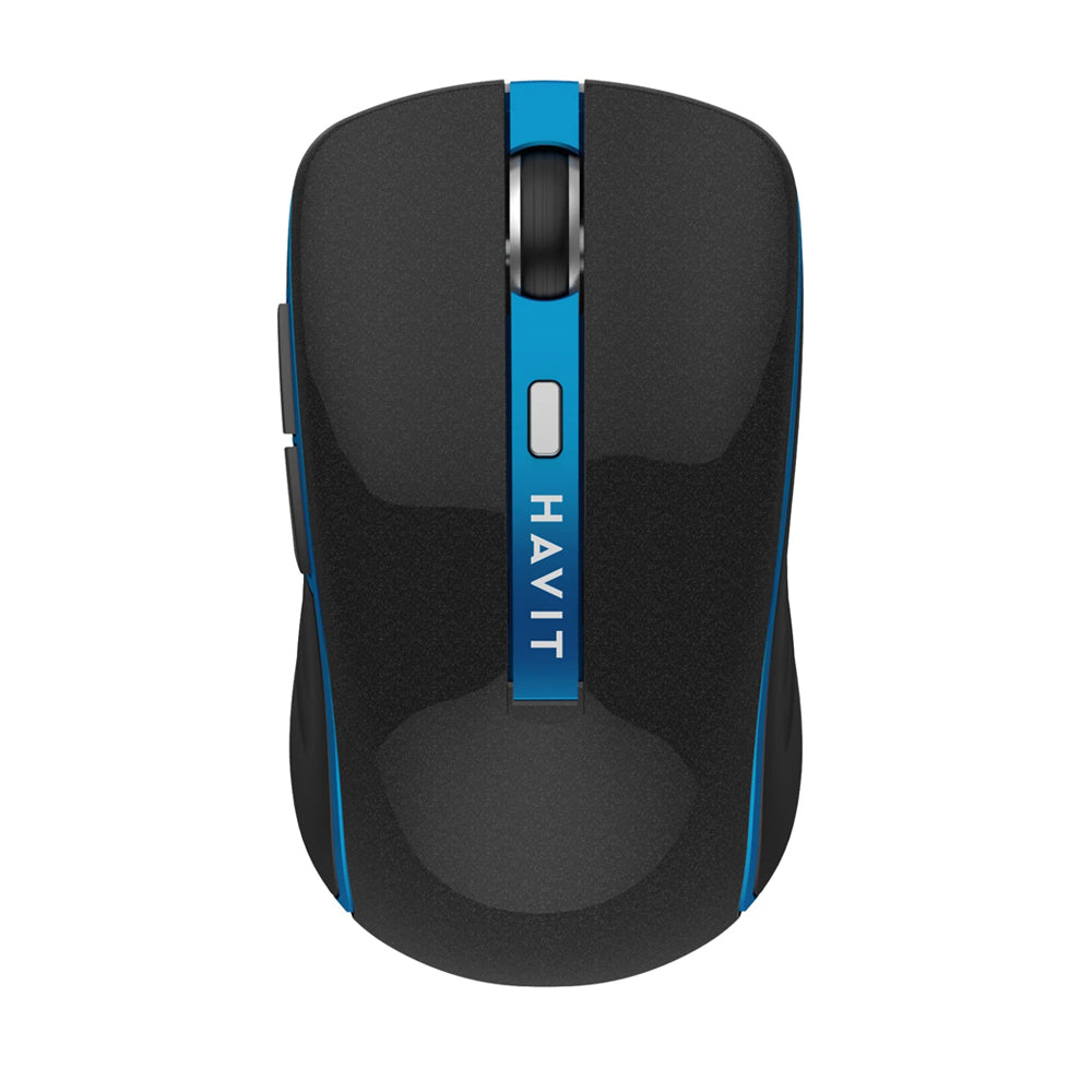 Havit - Wireless Mouse (MS951GT) - 2.4GHz, 1000/1200/1600 DPI, AA Battery - Black / Blue