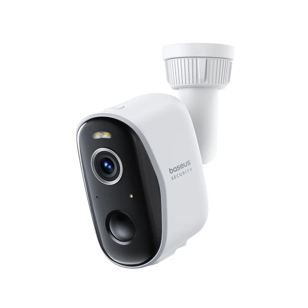 Baseus - Outdoor Camera Security N1 (S0TW002131) - 2K, 16GB, 2x Camera Kit, Two-way Talk, Night Vision, IP67, 7800mAh - White