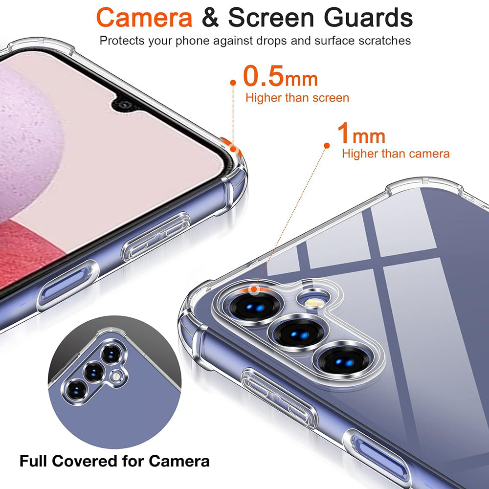 Techsuit - Shockproof Clear Silicone - Galaxy A10 - Clear