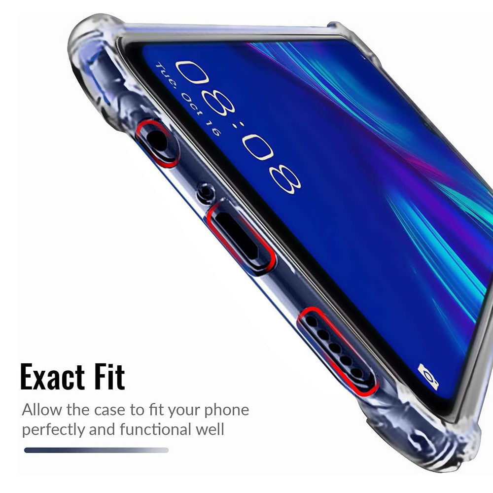 Techsuit - Shockproof Clear Silicone - Huawei P Smart 2019 - Clear