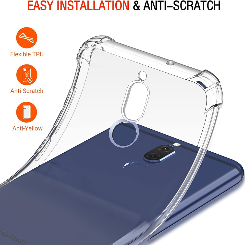 Techsuit - Shockproof Clear Silicone - Huawei Mate 10 Lite - Clear