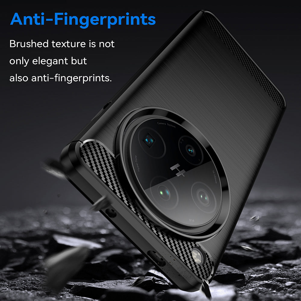 Techsuit - Carbon Silicone - Oppo Find X8 Pro - Black