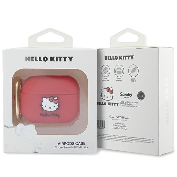 Hello Kitty - Silicone 3D Kitty Head (HKAP23DKHSF) - for Apple AirPods Pro 2 - Red
