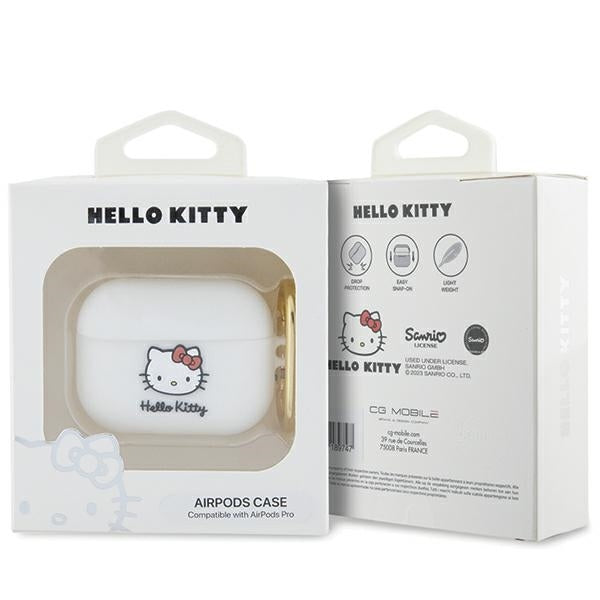 Hello Kitty - Silicone 3D Kitty Head (HKAP3DKHSH) - for Apple AirPods Pro 1 - White