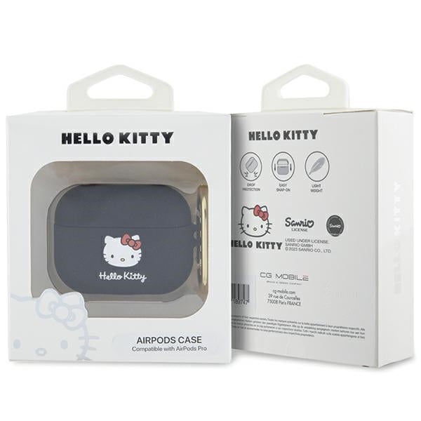 Hello Kitty - Silicone 3D Kitty Head (HKAP3DKHSK) - for Apple AirPods Pro 1 - Black