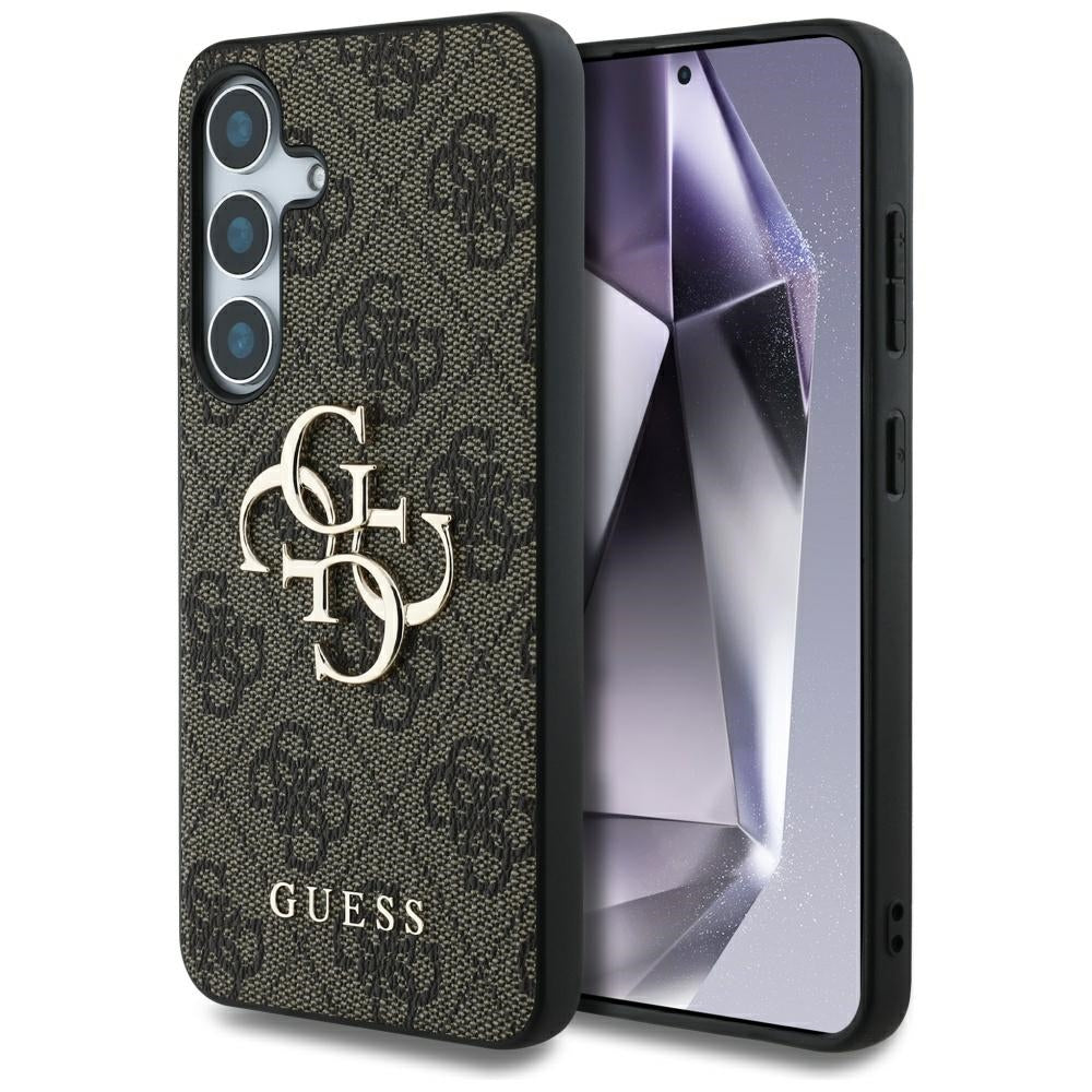 Guess - Hardcase 4G Big Metal Logo (GUHCS25S4GMGBR) - Samsung Galaxy S25 - Brown