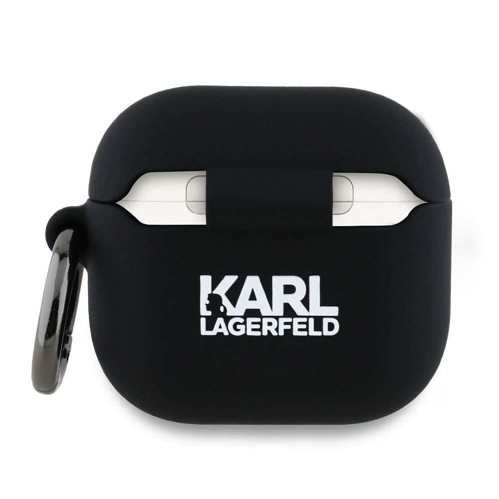 Karl Lagerfeld - Silicone Choupette Head 3D (KLA4RUNCHK) - Apple AirPods 4 - Black