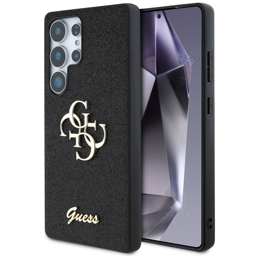 Guess - Glitter Script Big 4G Logo (GUHCS25LHG4SGK) - Samsung Galaxy S25 Ultra - Black