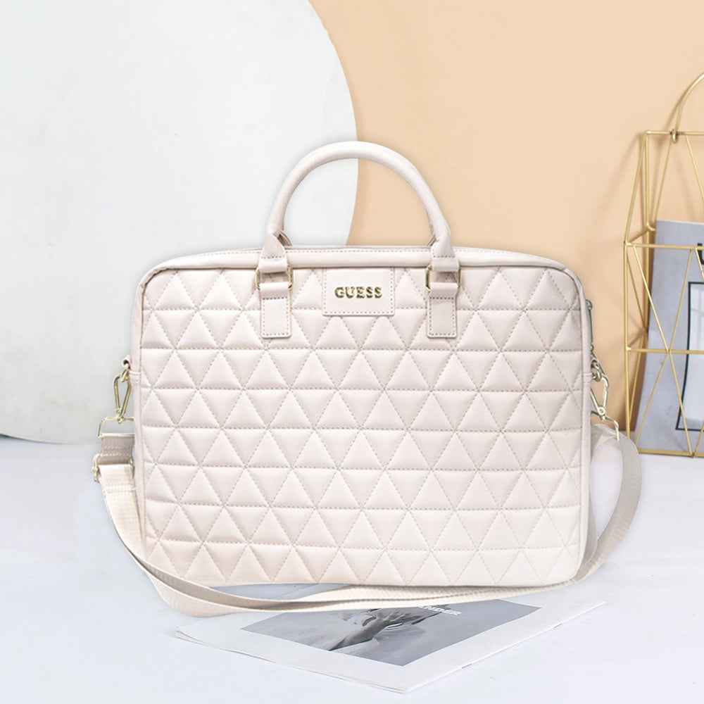 Guess Quilted Computer Bag Τσάντα κατάλληλη για laptop 15" (Black-GUCB15QLBK)