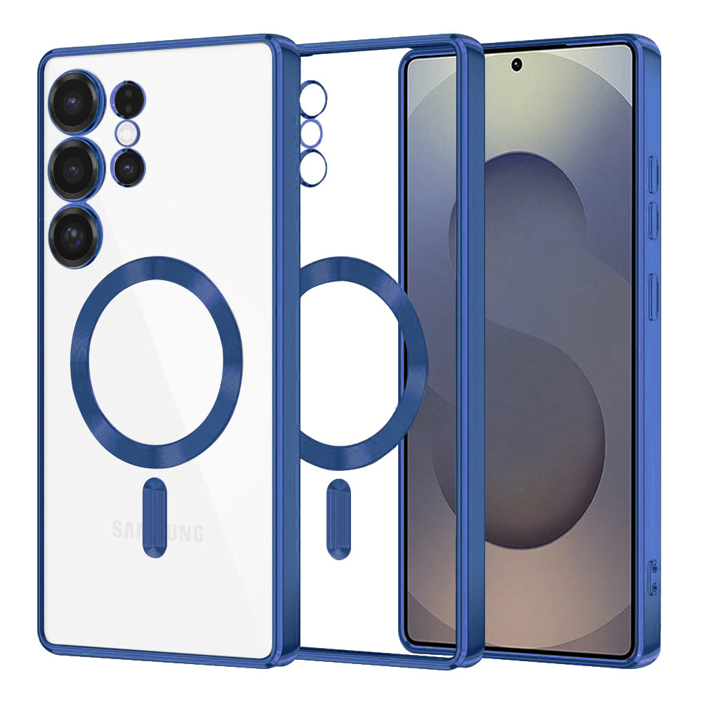 Techsuit - Luxury Crystal MagSafe - Samsung Galaxy S25 Ultra - Deep Blue