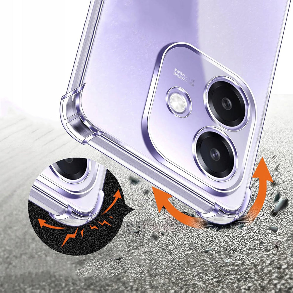 Techsuit - Shockproof Clear Silicone - Oppo A40 4G - Clear