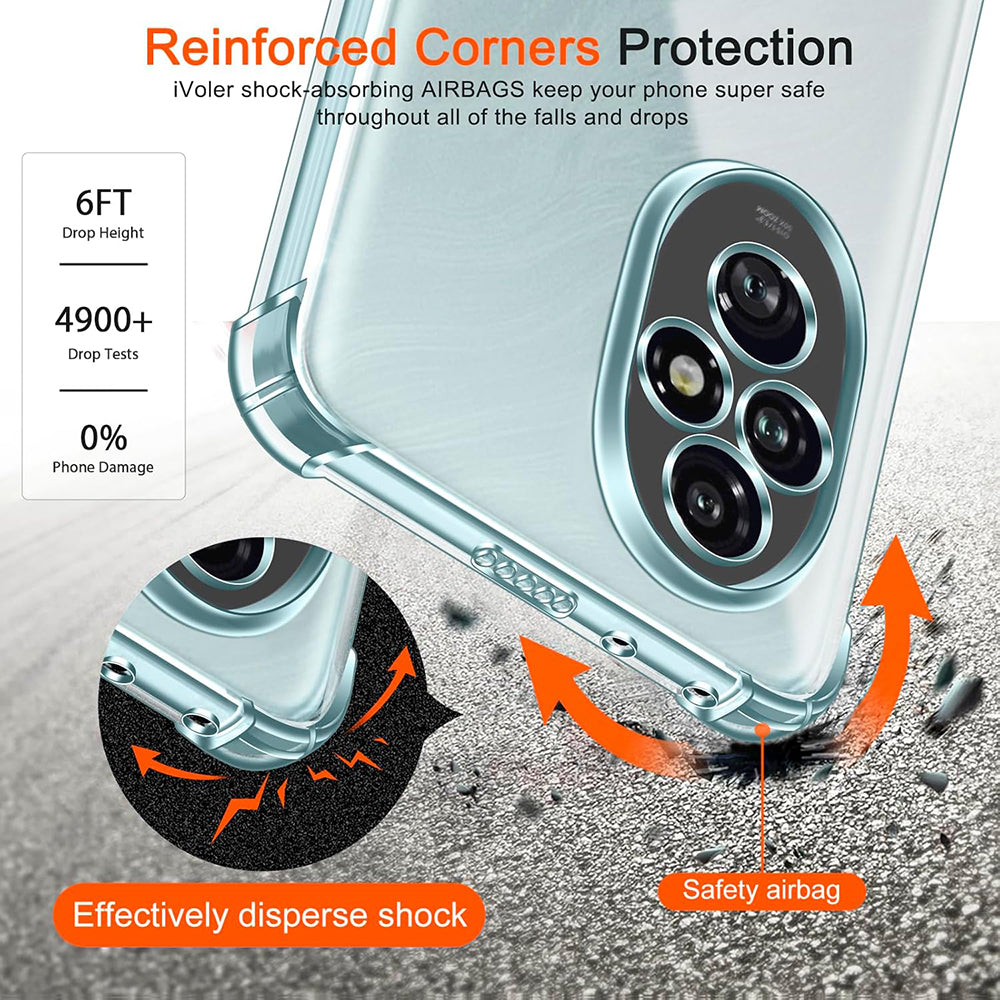 Techsuit - Shockproof Clear Silicone - Honor 200 - Clear