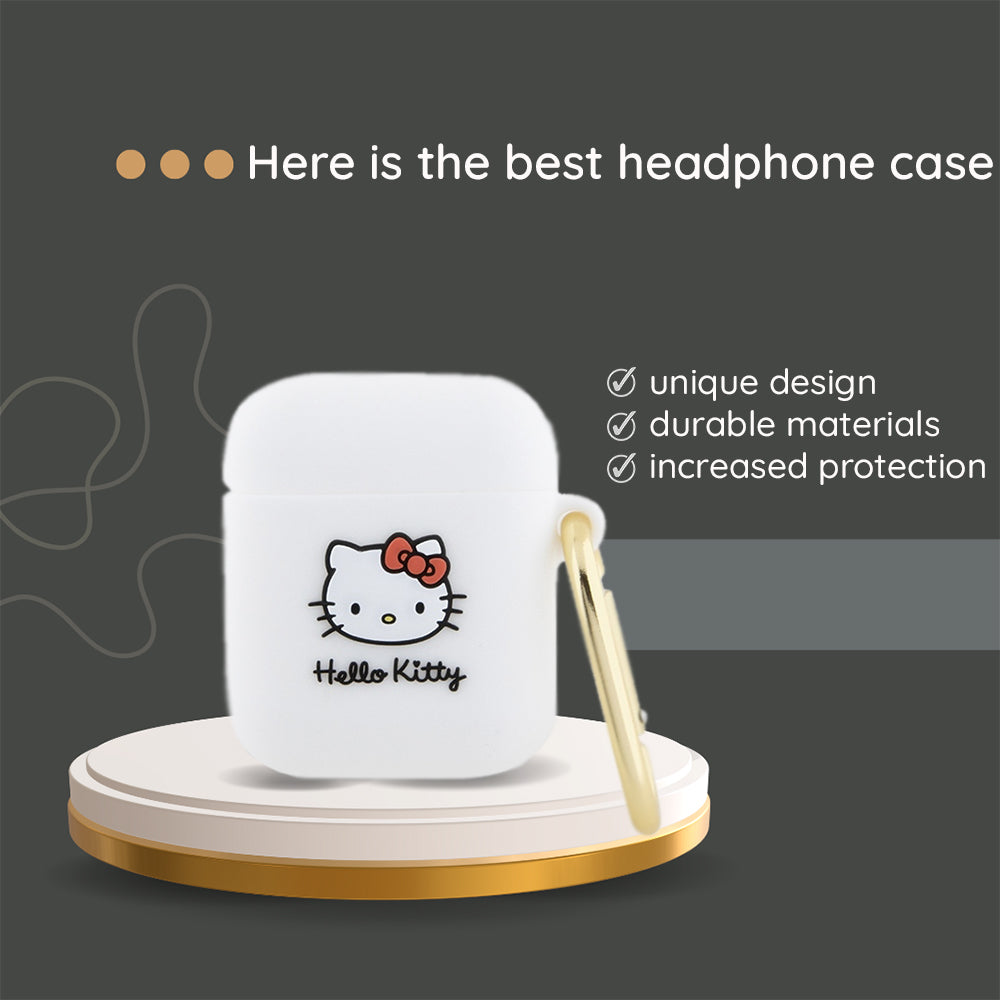 Hello Kitty - Silicone 3D Kitty Head (HKAP3DKHSK) - for Apple AirPods Pro 1 - Black