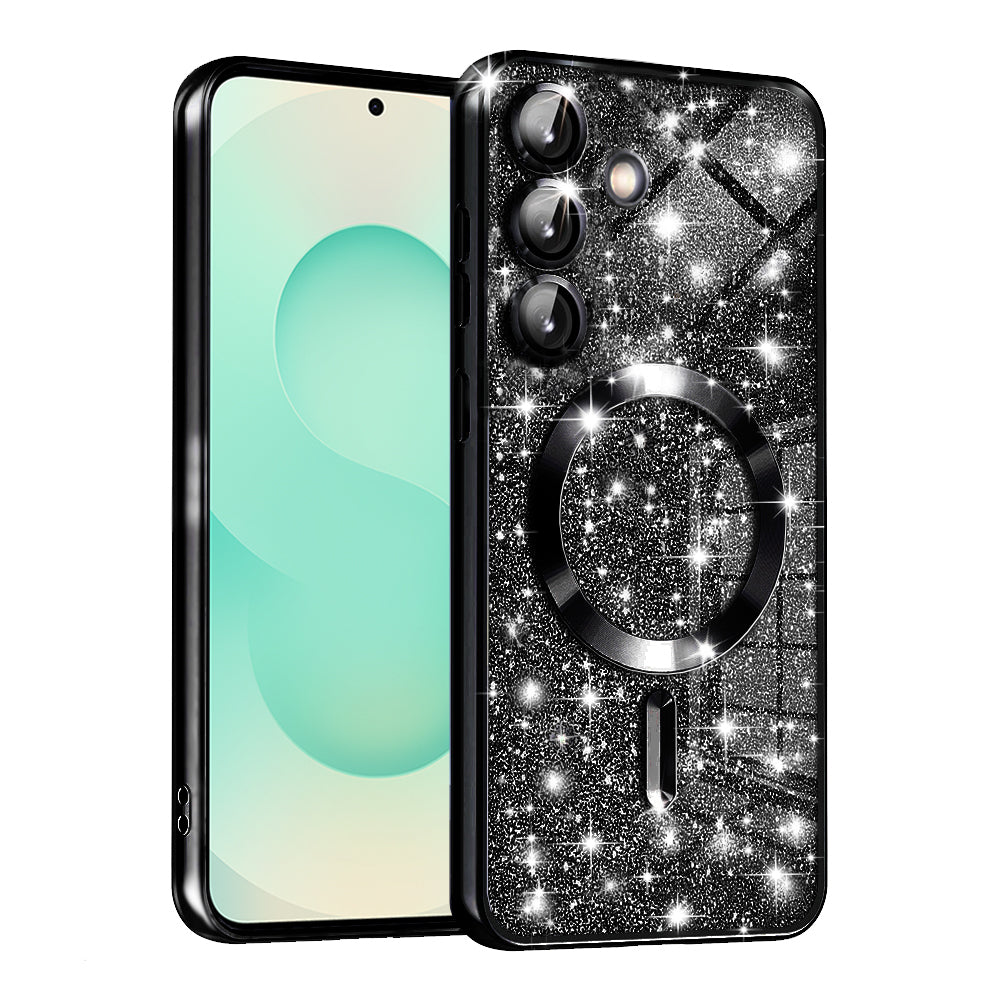 Techsuit - Luxury Glitter MagSafe - Samsung Galaxy S25 Plus - Black