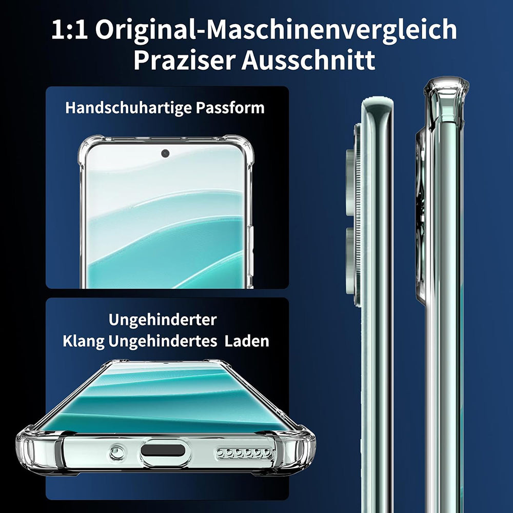 Techsuit - Shockproof Clear Silicone - Xiaomi Redmi Note 14 Pro 4G - Clear