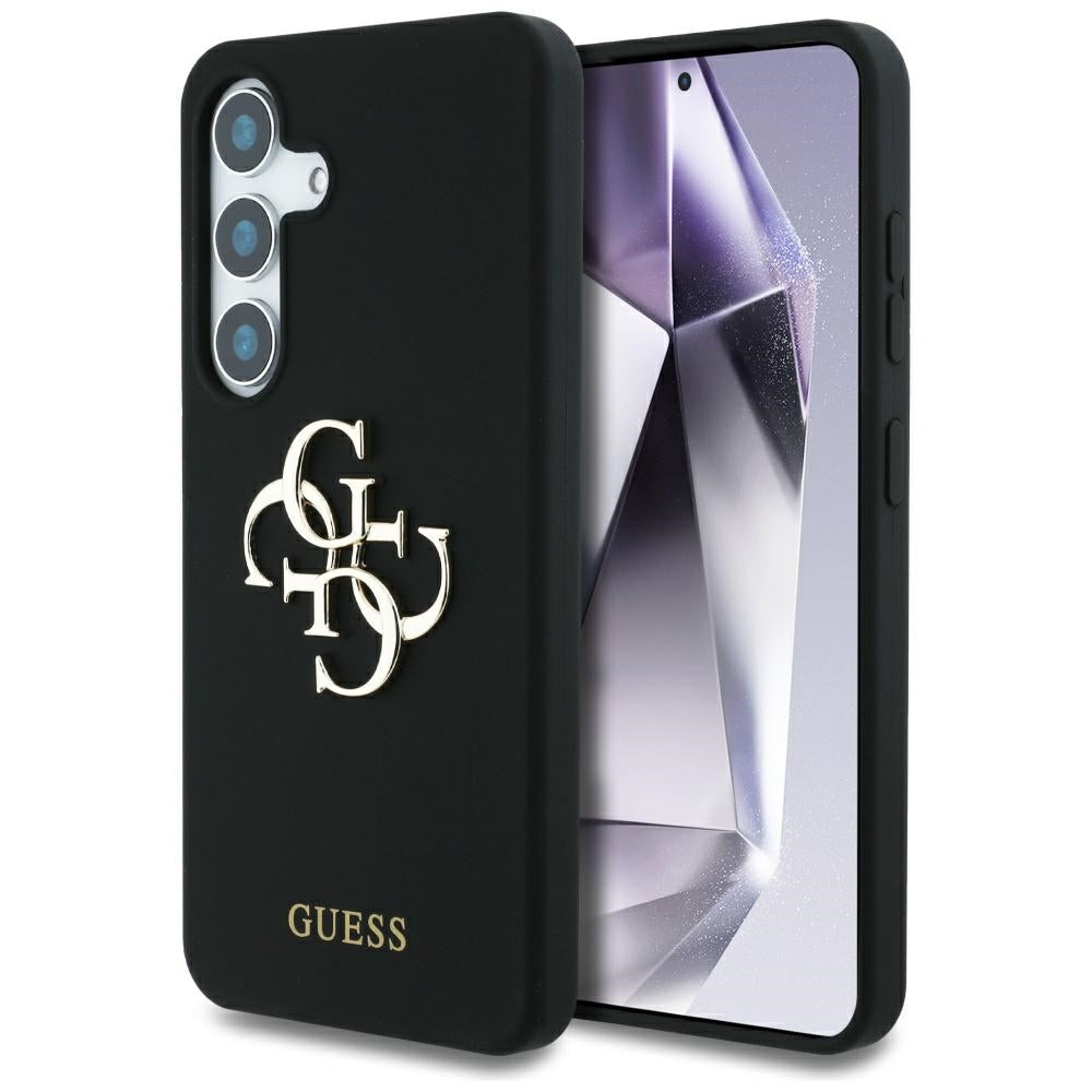 Guess - Silicone 4G Big Metal Logo (GUHCS25SS4SMDK) - Samsung Galaxy S25 - Black