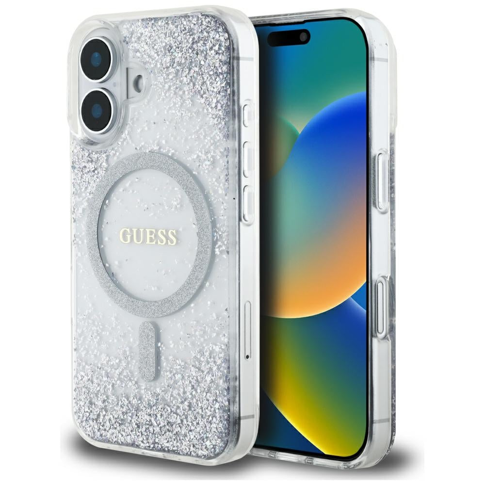 Guess - Hardcase Resin Gradient Glitter MagSafe (GUHMP16SRGRGES) - iPhone 16 - Silver